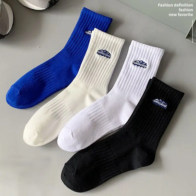 HOMPThick Socks, Japanese Street Style Autumn Fashion For Men And Women