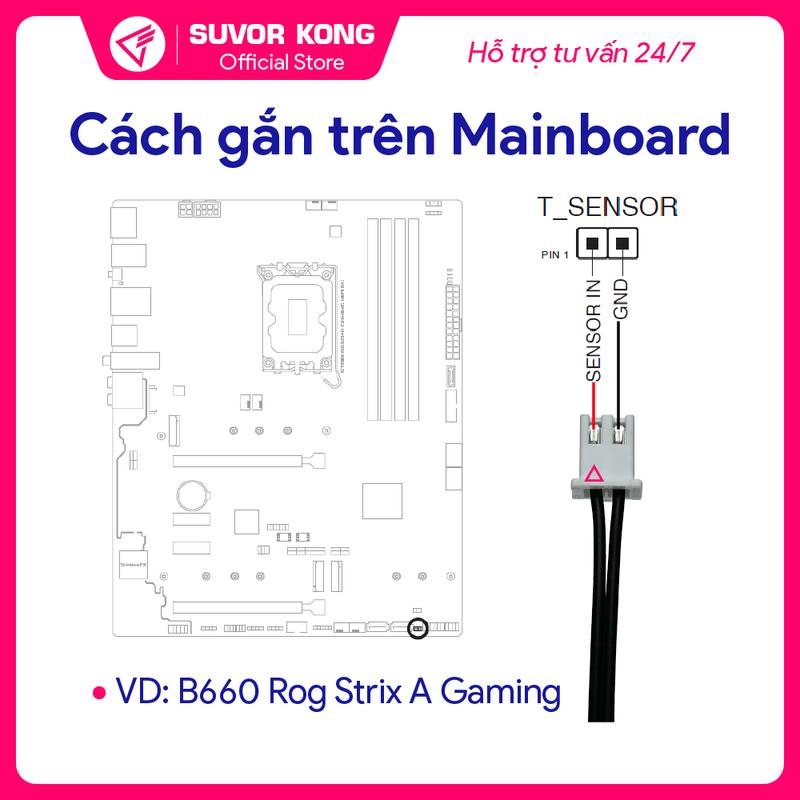 T-Sensor dùng đo nhiệt độ két nước, M.2, Chipset cho Mainboard PC 4