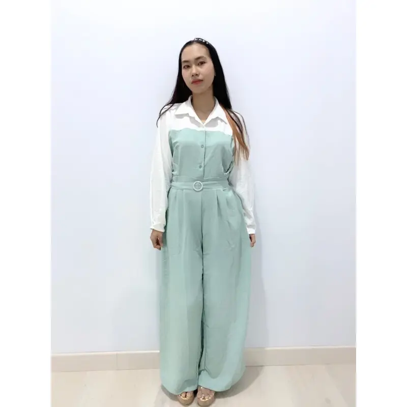 YN 3361 Jumpsuit Fashion Wanita Jumbo Nayla Crinkle 4