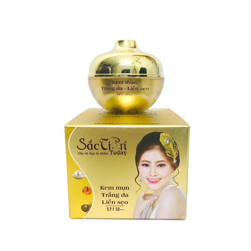 Kem trị mụn trắng da liền sẹo sắc tiên giá to day 15g Chăm Sóc Da Women