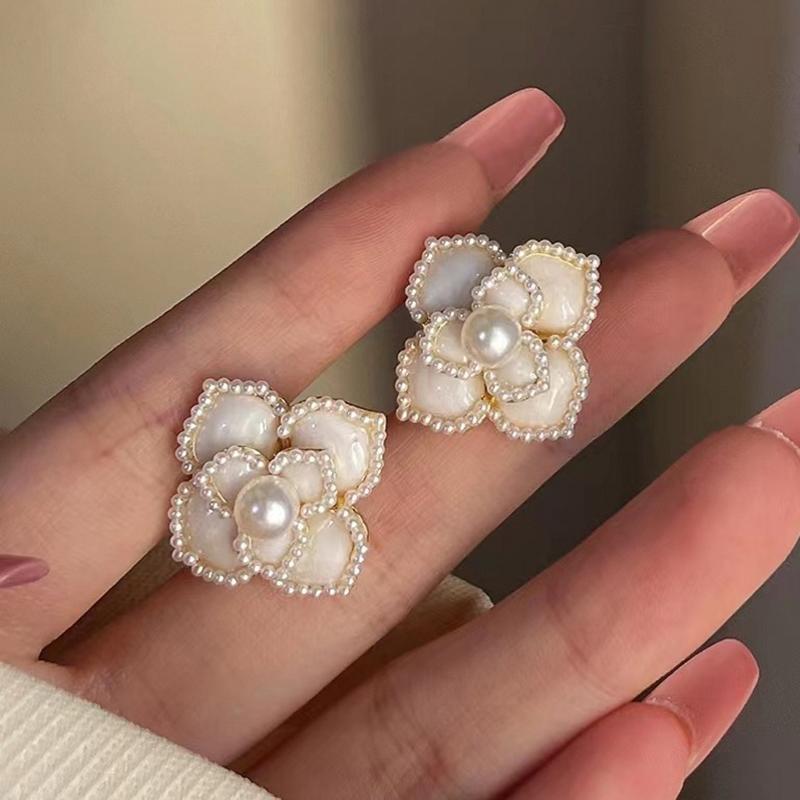 Flower  Set Women Sweet Elegant  Necklace Earrings Ring Sweet Choker Fashion Wedding 5