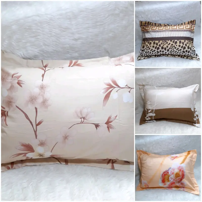 Sarung bantal bingkai satuan motif random bisa note/cacatan uk 50x70cm bahan cotton cvc dingin.lembut.halus 5