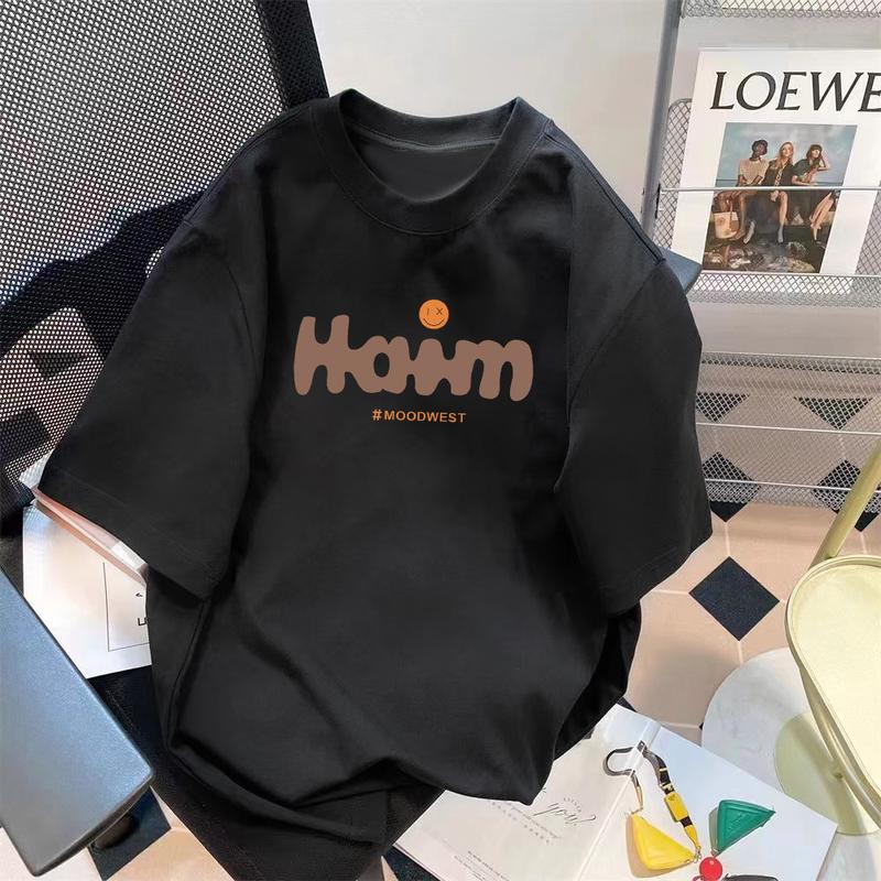 Product Introduction of Limited-Time Discount Youth Summer Short-Sleeved T-shirt Cartoon Print Half Sleeve Shirt Loose All-Matching round Neck T-shirt Clothing Women's Clothing 16