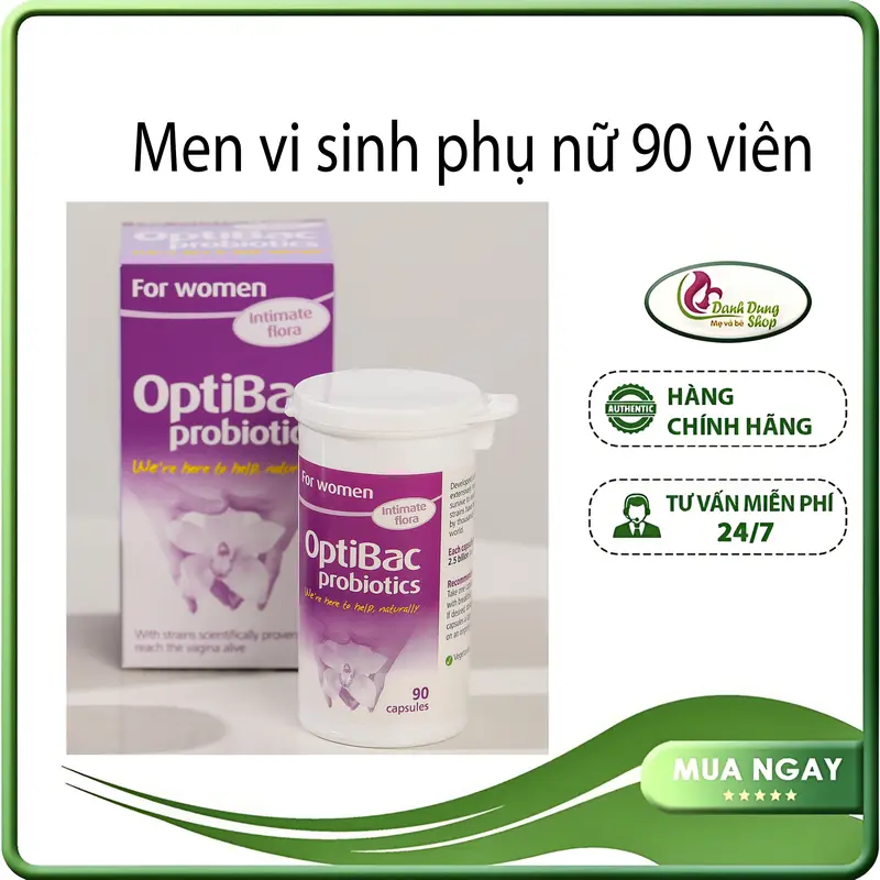 Thực Phẩm Bổ Sung Men Vi Sinh Optibac Tím dành cho phụ nữ (Optibac For Women) , lọ 90 viên 2
