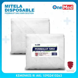 Mitela Siku Pembalut Darurat Kain Segitiga Penyangga Patah Lengan Mitella Disposible Onemed