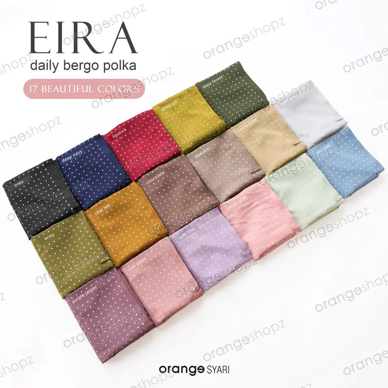 Kerudung Instan Polka Bergo Eira Daily Wanita Muslim 4