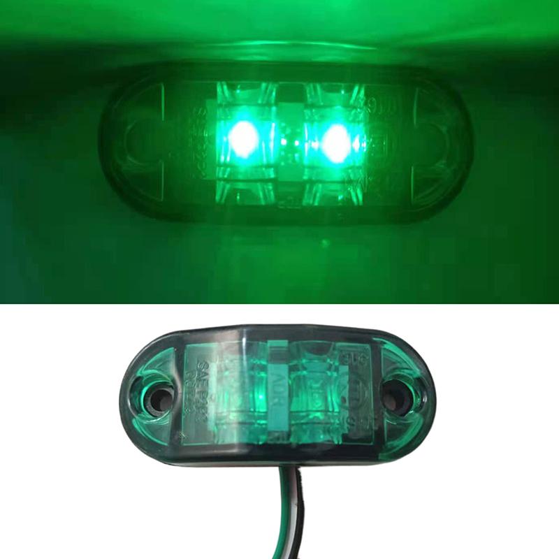 Product Introduction of 1PC 12V 24V LED Side Marker Lights Warning Tail Light Auto Car External Lights Trailer Truck Lorry Car Lamps 14