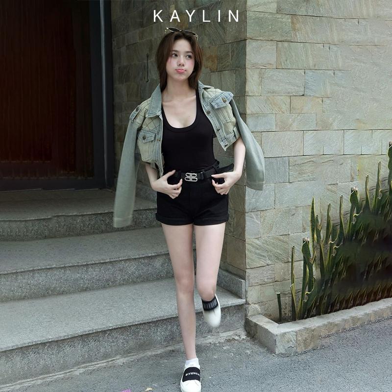 Áo khoác JEAN KAYLIN Freesize form croptop chất vải denim dầy dặn phong cách retro - N2315 Nữ Women Jacket