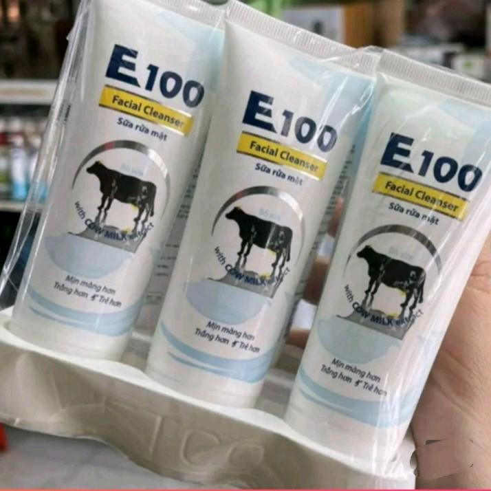 Sữa rửa mặt trắng da sữa bò E100