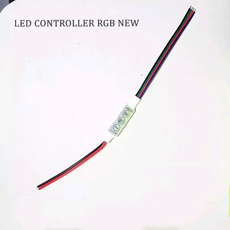New Mini Controller RGB 4 Kabel 5V-24V Modul Running Led Strip 5050/2835/3528/5730/5630 3