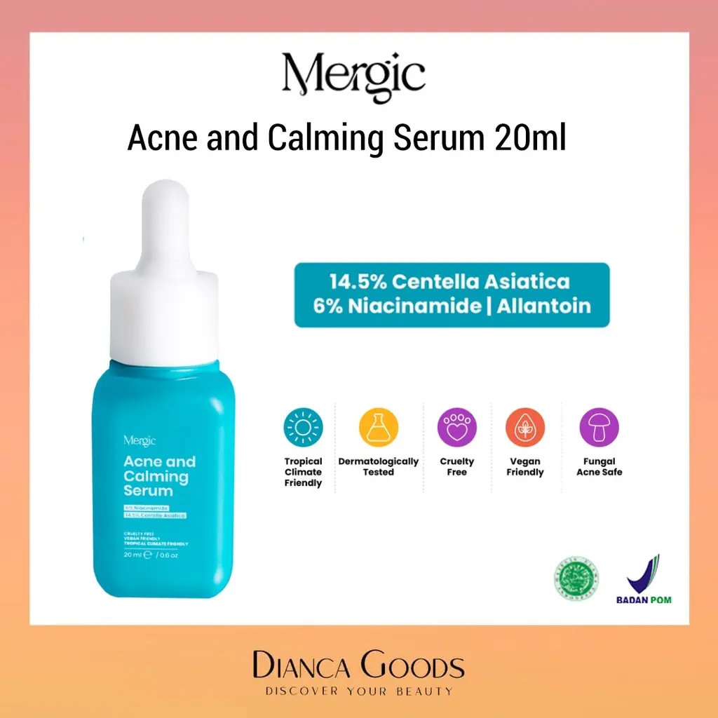 MERGIC - Acne and Calming Serum 20ml | Serum Wajah Berjerawat | Serum Jerawat [Mergic 02] Tetes Berminyak