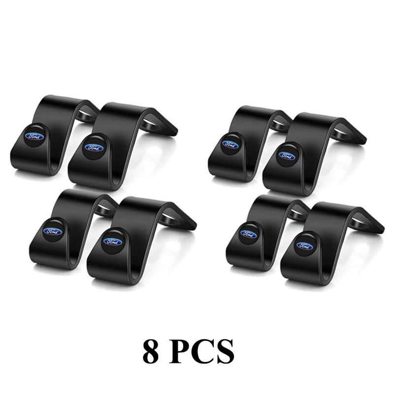 Product Introduction of 4PCS/8PCS Car Seat Back ABS Hook Multi-function Creative Hidden Hook Storage Accessories Suitable for Ford Ranger Mustang Ecosport Everest Focus Fiesta Explorer 19