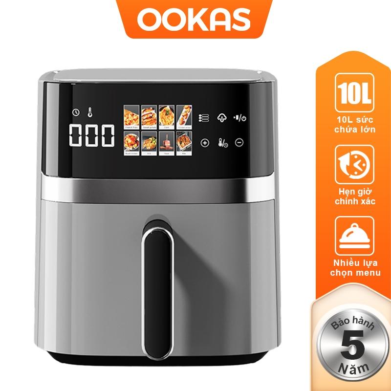 【Giá thấp trong thời gian có hạn  COD 10L Nồi chiên không khí cảm ứng công suất lớn kỹ thuật số Gia đình Không khói Hoàn toàn tự động Máy khoai tây chiên kiểu Pháp mới Hỗ trợ hẹn giờ Kiểm soát nhiệt độ Nồi chiên điện thông minh Chiên Không Dầu