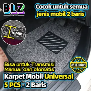 BOLIZUN Karpet Mobil PVC Mie Bihun 2 Warna Universal dengan Ketebalan 16mm - Karpet Mobil Universal Bisa Diaplikasikan ke Semua Jenis Mobil