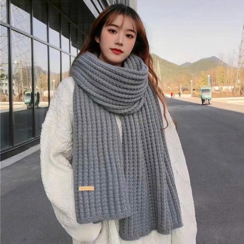 KHĂN LEN choàng cổ mùa đông,ấm áp, nhiều màu Women Voi Nữ khan  muadong khan  quang khăn choàng 4