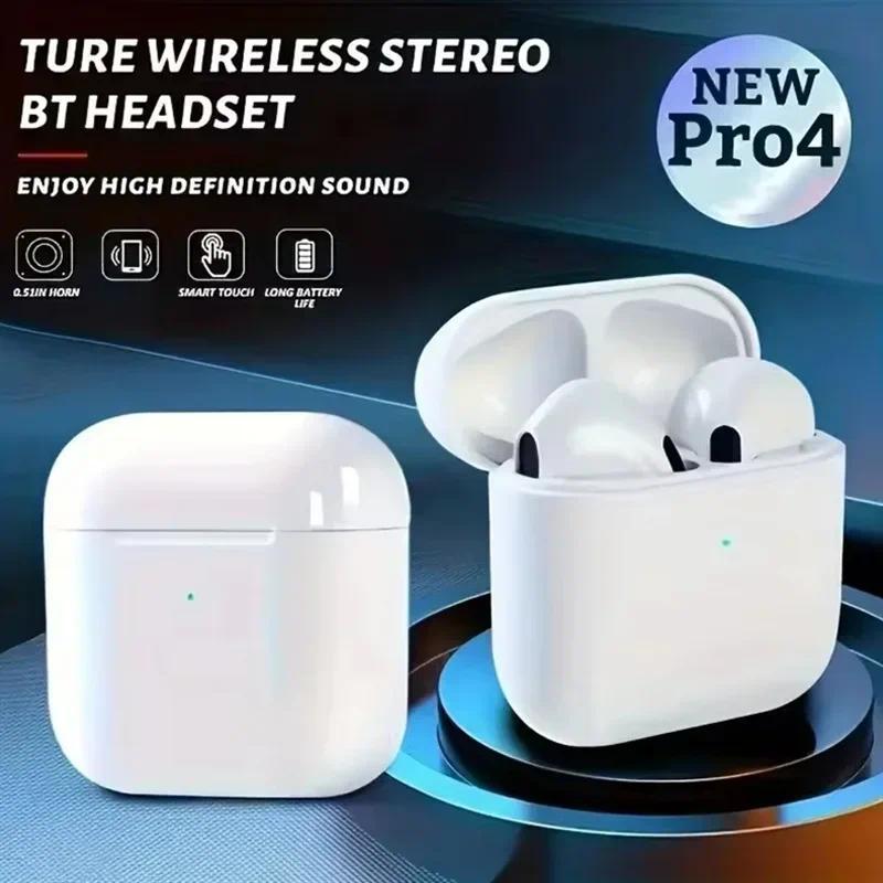 Tai Nghe Bluetooth, Pro4 TWS, Âm Thanh Nổi 9D, Tai Nghe Không Dây, Tai Nghe Trong Tai, Tai Nghe HiFi, Tai Nghe Rảnh Tay, Có Micro, Tương Thích Với Xiaomi 2