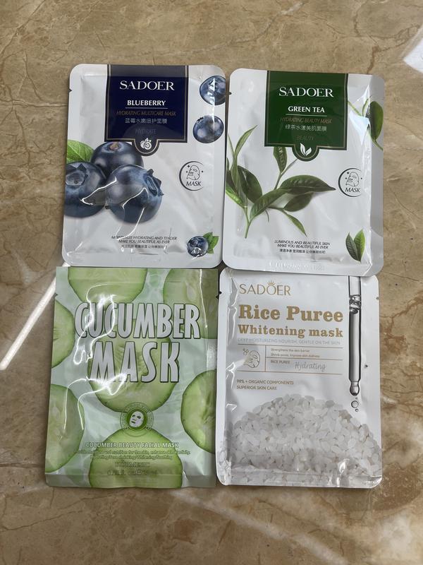 [ DA MỎNG] Combo 50 miếng mặt nạ dành cho da mỏng, da yếu  gồm các thành phần từ trái cây Skincare Cosmetics Nữ Women 5