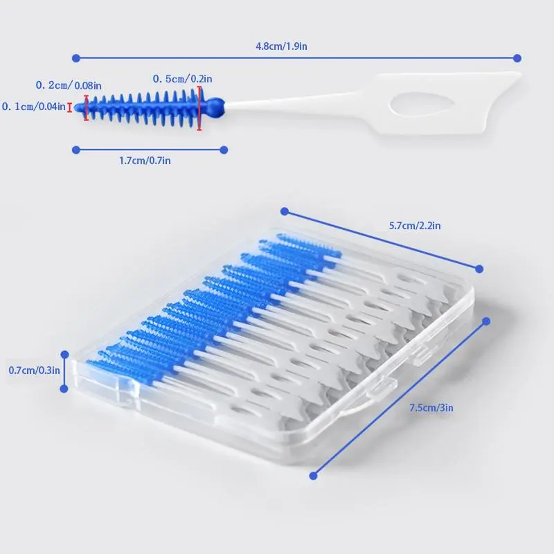 Comfort Dental Floss, Silicone Dental Flosses, Oral Care Gap Brush, Tooth Gap Cleaning Tool, Daily Oral Care Product 5