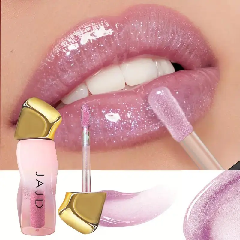 Long-lasting Moisturizing Lip Gloss, 1 Count 14 Colors Lip Glaze, Natural Luster & Sparkling Effect Lipstick, Suitable for Stage Makeup and Festival Gifts, Cosmetic 2