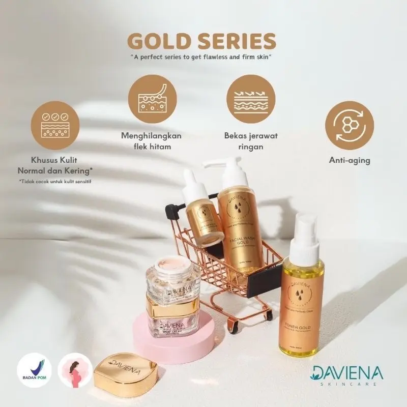 [PAKET LENGKAP] DAVIENA SKINCARE PAKET GOLD SERIES PAKET ACNE SERIES PAKET GLOWING SERIES DAVIENA SKINCARE BPOM ORIGINAL DAVINA SKINCARE DAVIENA 3