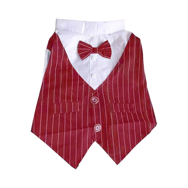 Bộ Đồ Thú Cưng Có Nơ, Trang Phục Ngắn Tay Cho Mèo, Bộ Đồ Đám Cưới Cho Chó, Áo Sơ Mi Trang Trọng Cho Chó Nhỏ 7