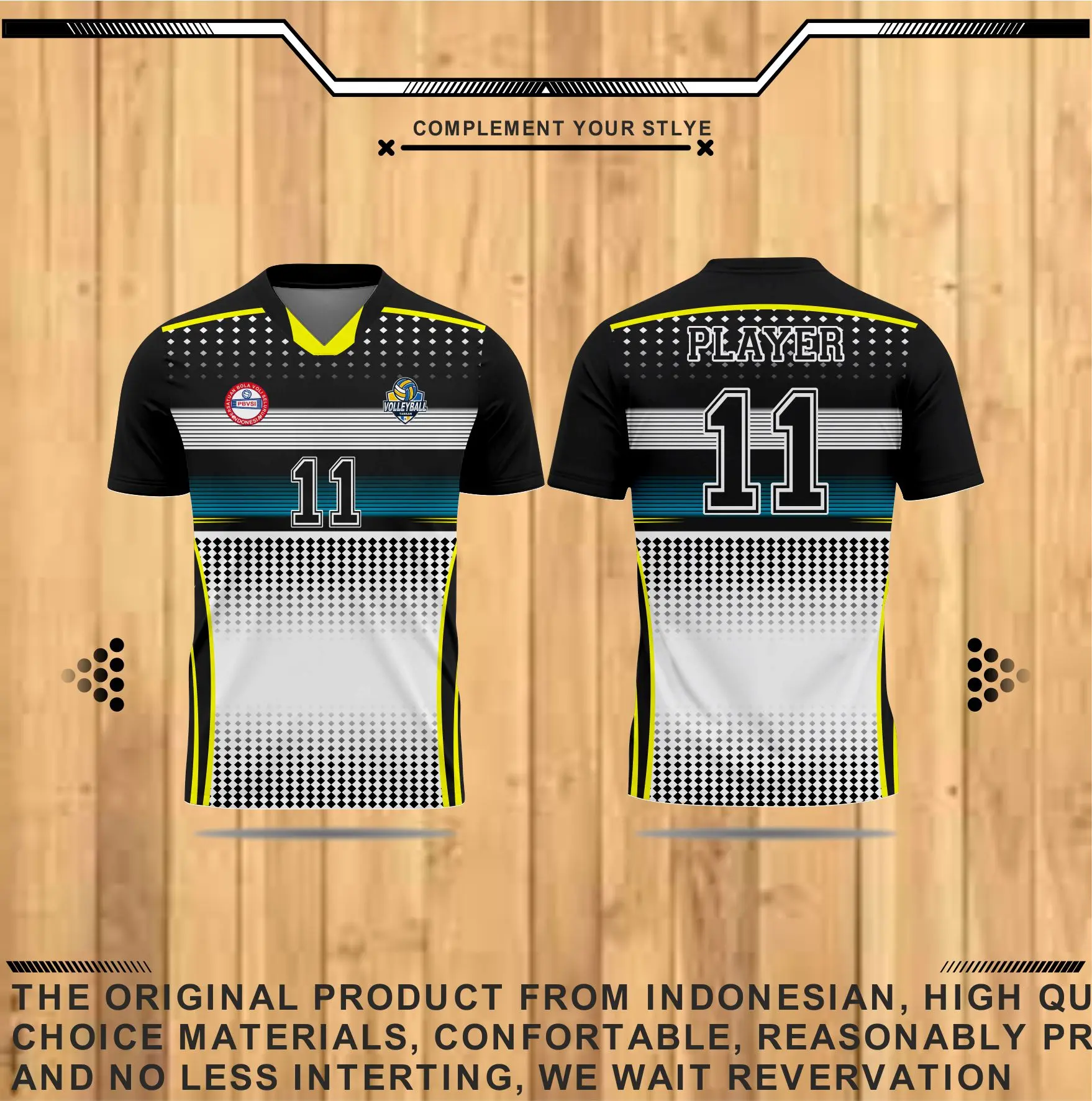 JERSEY KAOS ATASAN VOLLY TARKAM MOTIF TERBARU 2023 FREE NAMESET Sport
