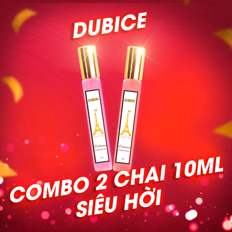 [COMBO SIÊU HỜI] 2 Chai Nước hoa 10ml mini bỏ túi lưu hương thơm lâu 6-8 tiếng phong cách Pháp Dubai 0