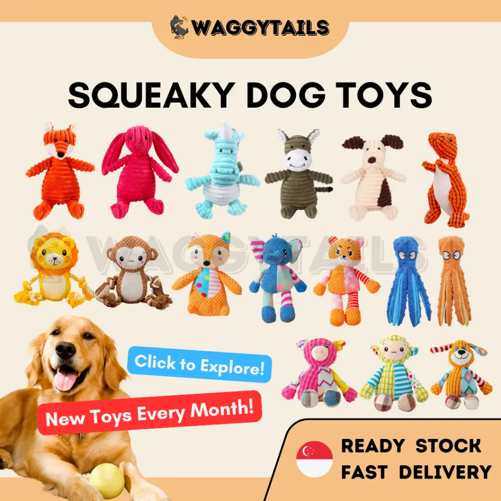 [SG] Dog Toy | Pet Squeaky Toy | Soft Toy | Rope Toy | Animal Chewing Toy | Dog Cat Toy