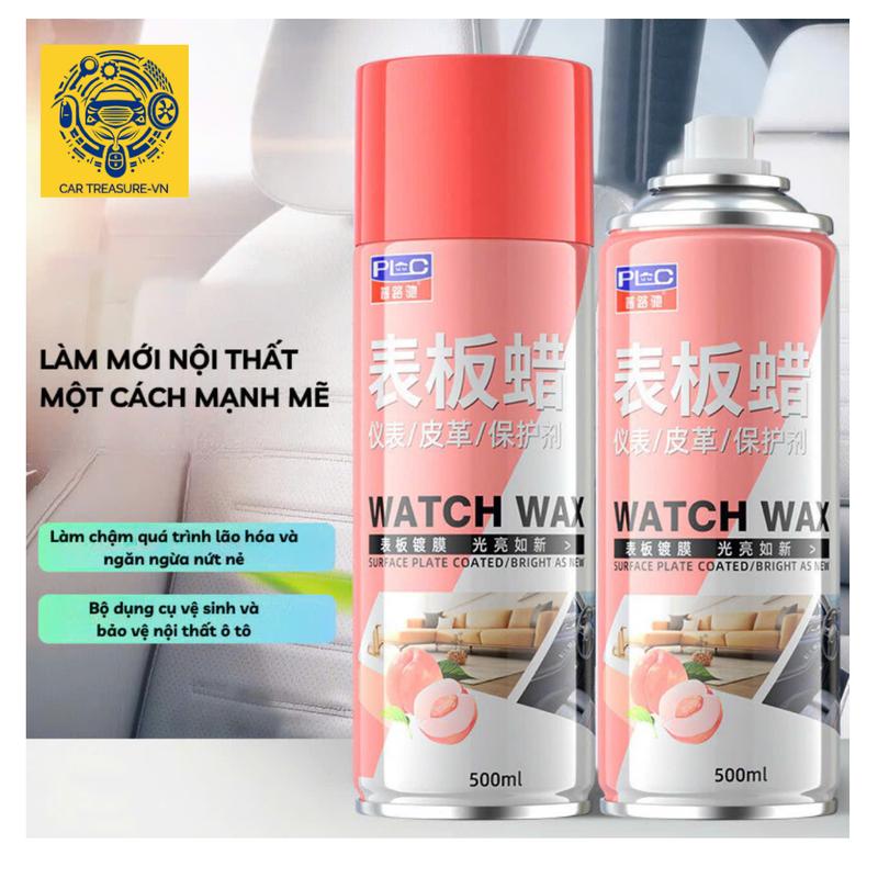 ️Bình Xịt Dưỡng Bóng Nội Thất Ô Tô WATCH WAX 300ml-500ml Nhập Khẩu