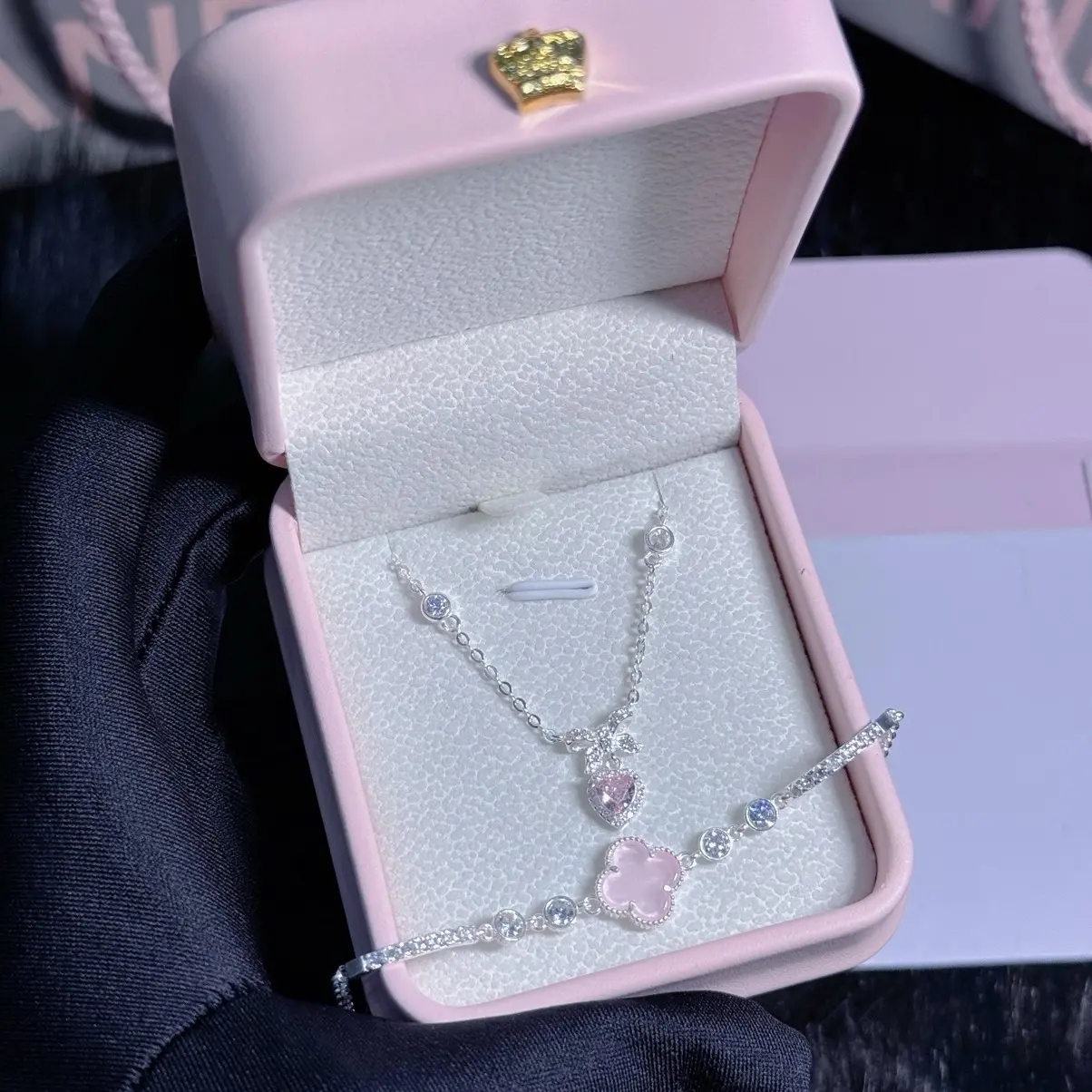 Set trang sức bạc nữ GLISTEN- Set bạc ta không gan gỉ