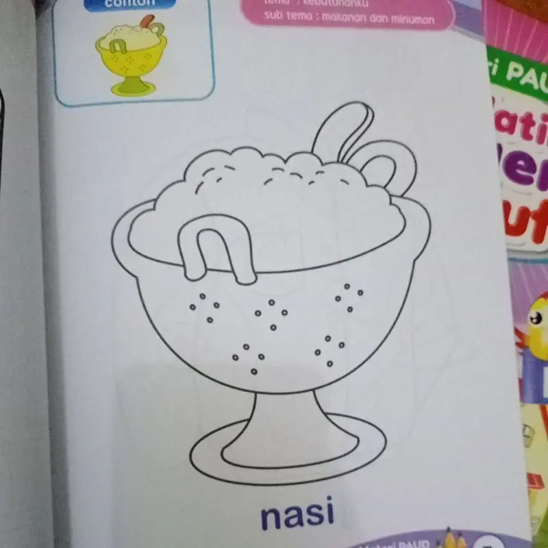 Paket Materi PAUD Isi 6 Buku Mewarnai Stationery Books 7
