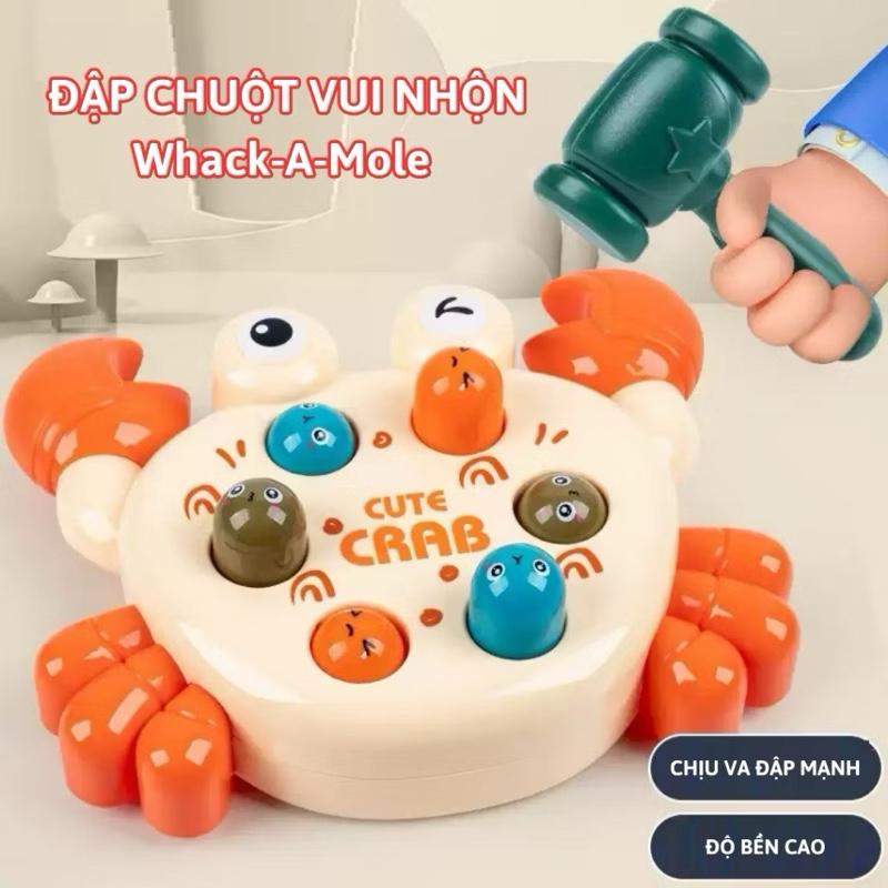 Đồ chơi vận động đập búa hình con cua cho bé 1
