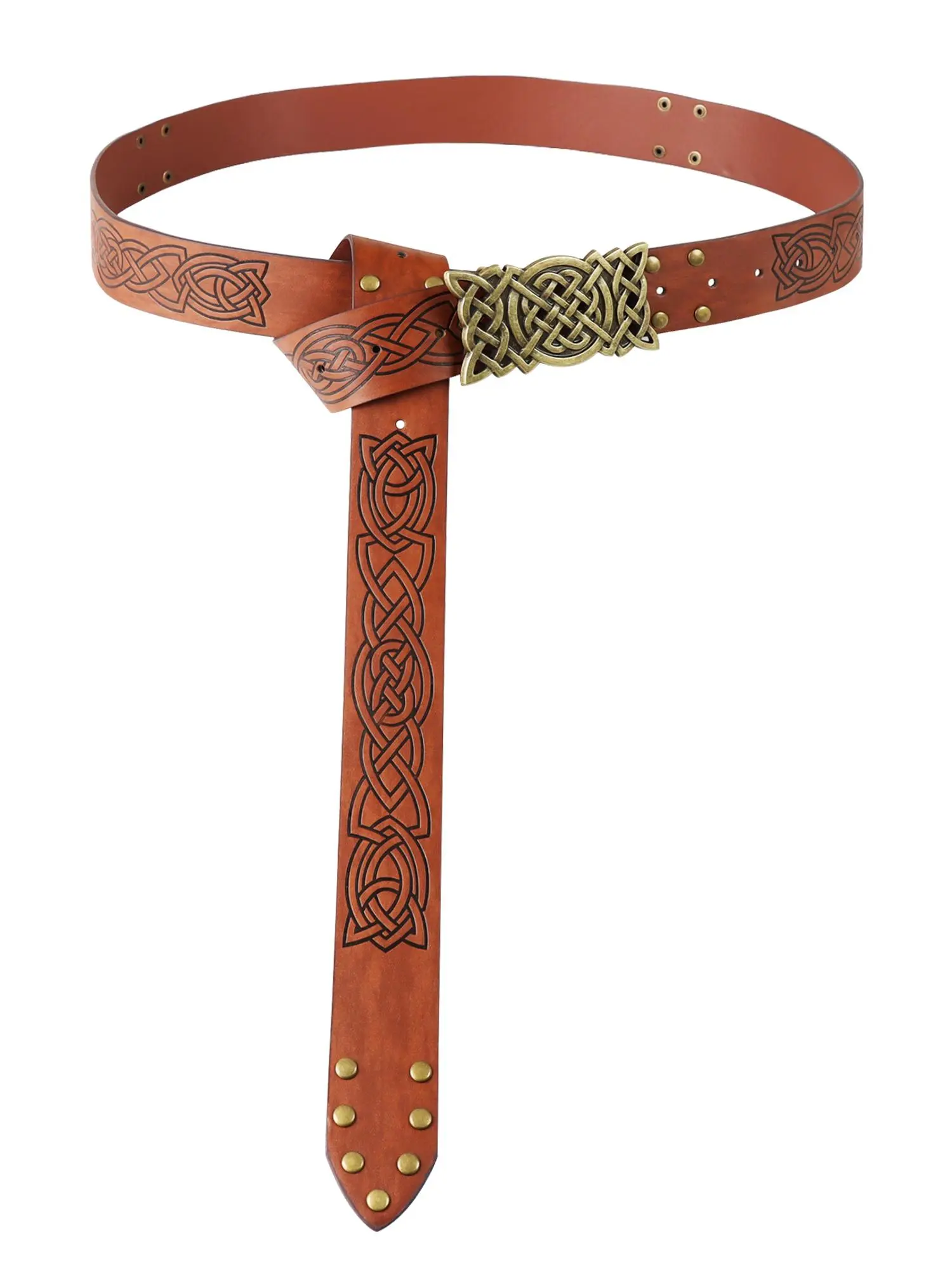 Vintage Plain Color Belt, Fashion Synthetic Leather Belt for Men & Women, Casual Waistband for Jeans Trousers