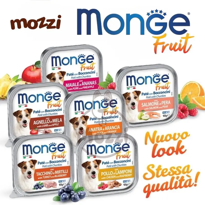 [ Hộp 100g ] Pate cho chó Monge mix trái cây