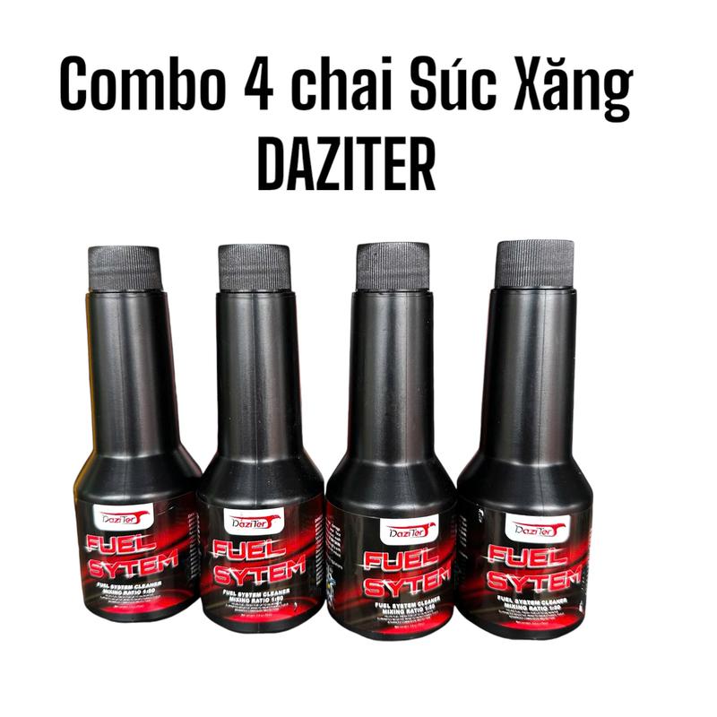 ( Combo 4 chai DAZITER ) Dung dịch vệ sinh buồng đốt , Súc Xăng chính hãng , dùng cho xe máy chạy xăng >>