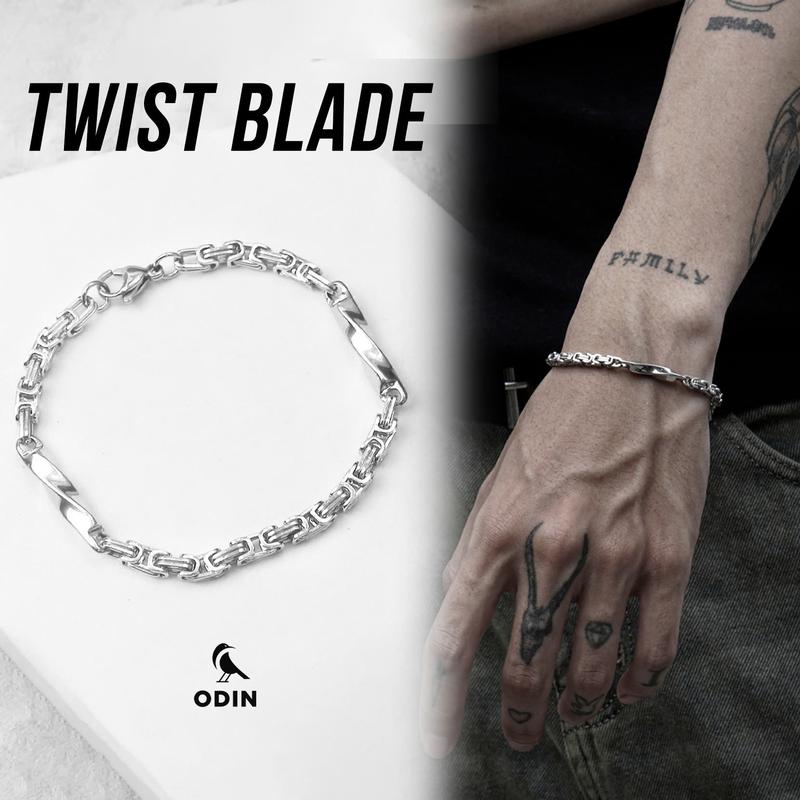 Vòng tay ODIN Chain Blade (Tổng hợp) Thép Titanium 316 KHÔNG GỈ – Bảo hành trọn đời