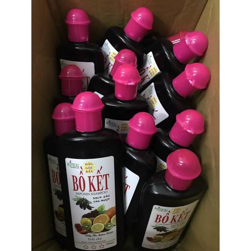 Dầu gội bồ kết trái cây tự nhiên 200ml mượt tóc, giữ mái tóc sạch gàu,giúp tóc đen mượt, Dưỡng Tóc dầu gội & dầu xả