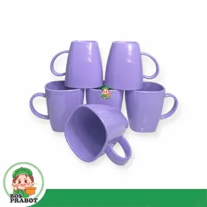 6 PCS MUG MELAMIN SEMI / MUG KOPI SEMI MELAMIN / MUG SEMI MELAMIN UNIK / MUG WARNA - WARNI Kitchenware