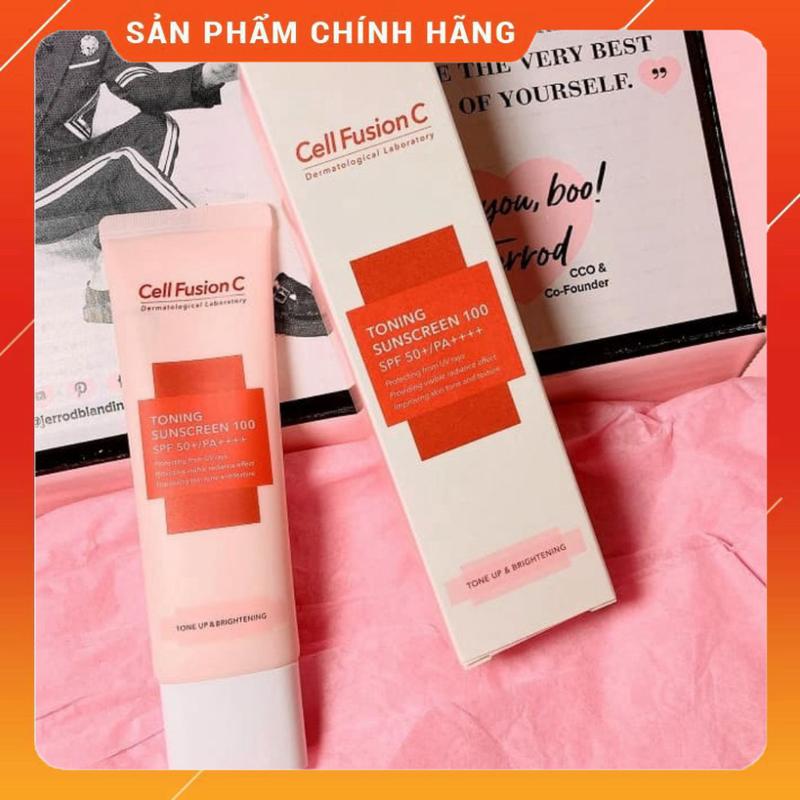 {chính hãng} Kem Chống Nắng nâng tone chống tia UV Cell Fusion C 30ml 3