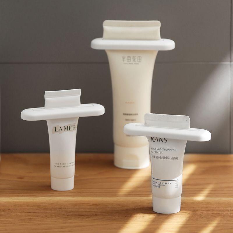 Product Introduction of 3Pieces Skin care squeezer Household manual lazy squeezer Toothpaste squeezer Cleanser Hand Cream Bathroom bathroom 1
