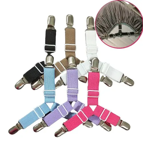 Bộ Kẹp Ga Giường Kẹp Drap Giường Nệm Giữ Cố Định Chống Xê Dịch Tụt Góc Tiện Lợi [ Hỏa Tốc HCM ]