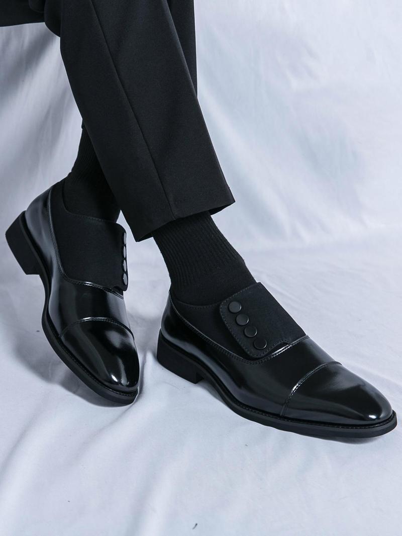 Product Introduction of Men's Fashionable Colorblock Dress Shoes, Casual Comfortable Formal Shoes for Work Office, Fashion Shoes for Party, Daily Clothing Decor 15