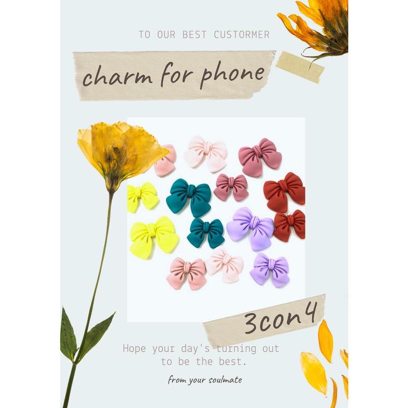 Sticker gắn dép, charm nơ xinh xắn cho các bạn trang trí kẹp tóc, vỏ ốp điện thoại, DIY 1