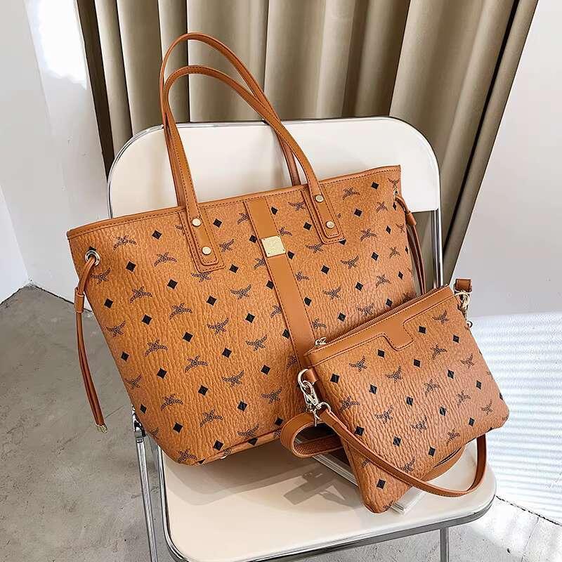 2024 New Tote Handheld Bun Mother Female Large Capacity Shoulder Versatile Trendy Two Piece Commuter Bag 2