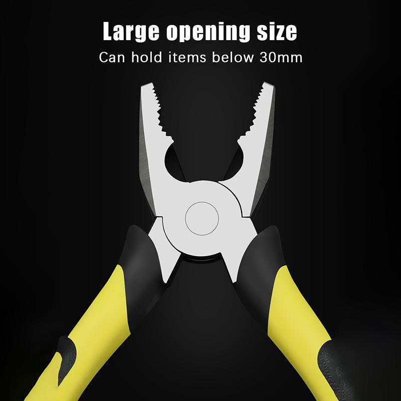 Tang Set 3 Pcs 8 Inches Wire Pliers Sharp Large Opening Stripping Pliers Industrial Grade Labor-saving Household Electrician Pliers