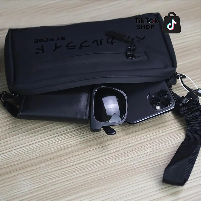 Tas Sling Bag & Clucth STRUWICK Sielle - Tas Tangan 3in1 Waterproof Hitam 5