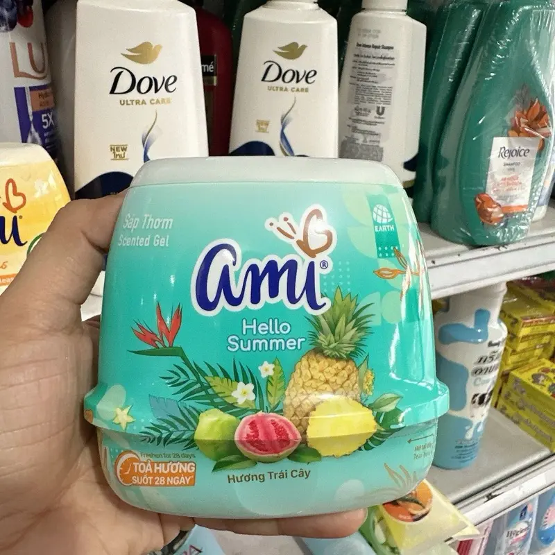 ️SÁP THƠM KHỬ MÙI AMI; Sáp thơm phòng Ami 200g khử mùi phòng ngủ nhà vệ sinh toilet ô tô với hương thơm chiết xuất từ thiên nhiên, giúp khử mùi và lưu hương lâu 2