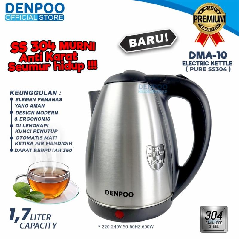 PEMANAS AIR ELECTRIC KETTLE DENPOO DMA 10 - 1.7 LITER 0