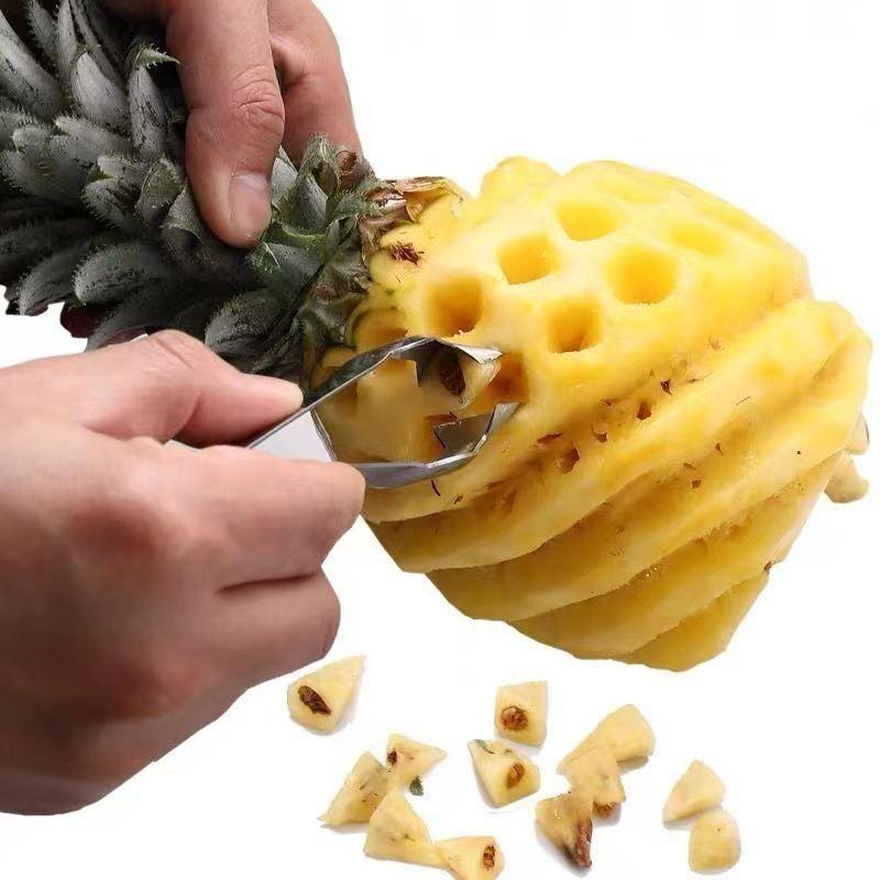 Stainless Steel Pineapple Peeler & Corer – Multi-Function Tool for Peeling, Cutting & Removing Eyes, Perfect for Pineapple Preparation 2