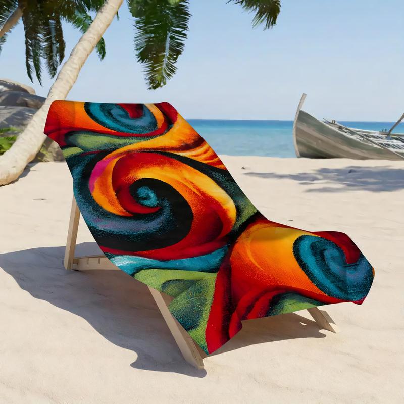 Product Introduction of Abstract Art Pattern Beach Towel, Lightweight Quick-dry Towel, Machine Washable Towel for Home, Outdoor Sports, Yoga, Travel, Bath, Pool, Camping, Picnics 8